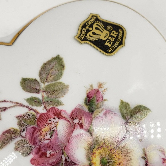 Gerold Porzellan Bavaria Large Heart Shaped Trinket Box Made In West Germany - Picture 3 of 6